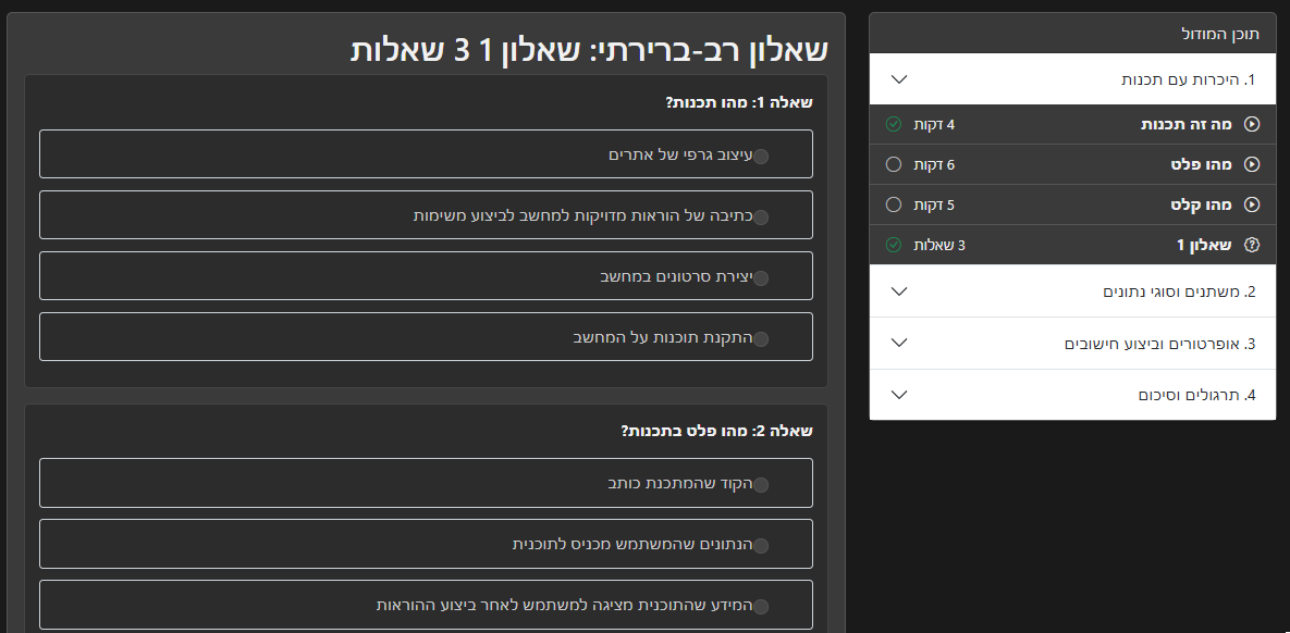 תרגול מעשי